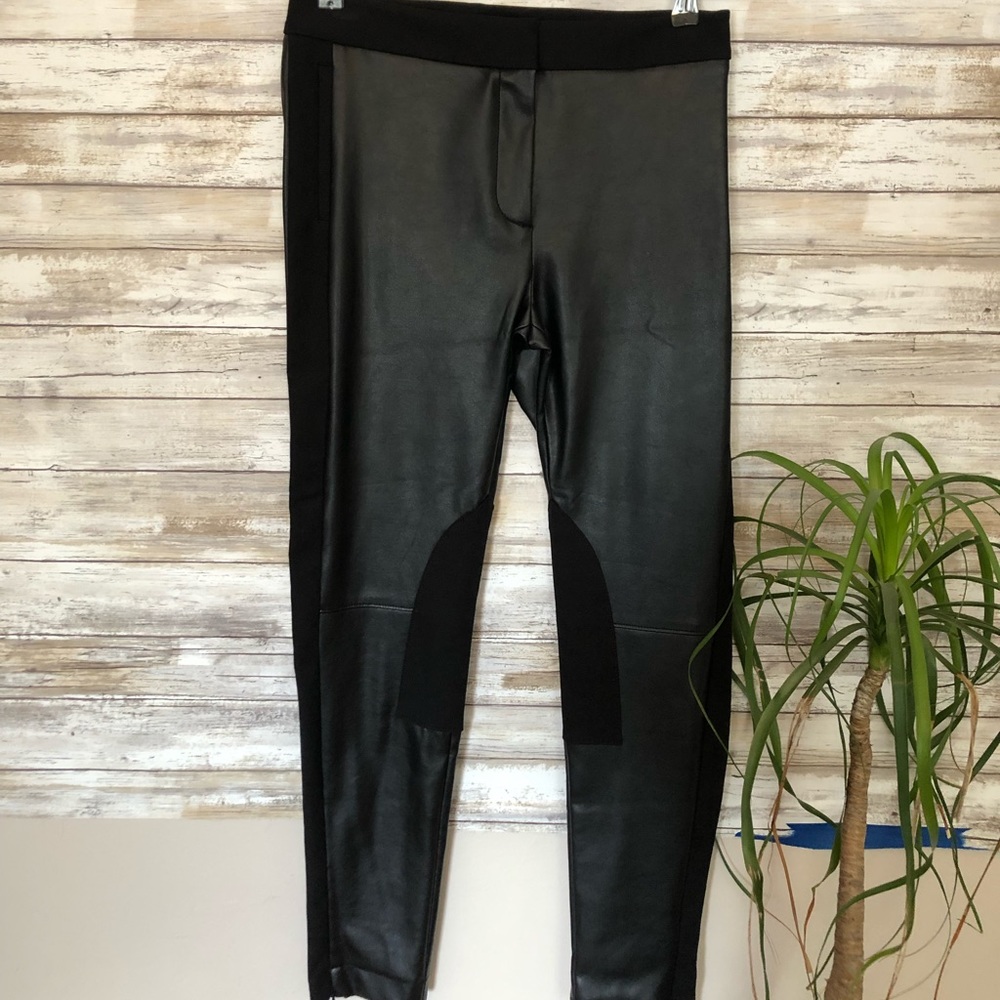 French Connection faux Leather Pants sz 6 NWT
